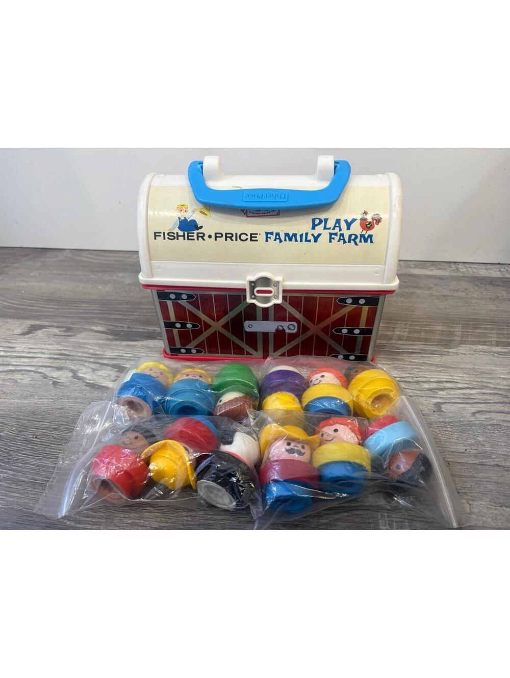 Vintage fisher price little people farm lot
